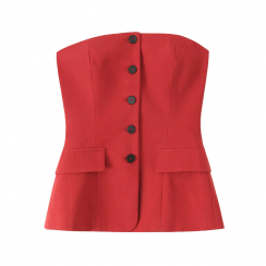 3 Pcs Summer New Sexy Button Down Tube Top