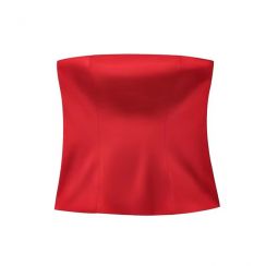 4 Pcs Summer Womens Silk Satin Texture Tube Top