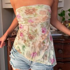 15 Pcs Casual Summer Women Elegant Floral Tube Top