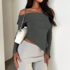 18 Wholesale Fashionable High Quality Sexy off Shoulder Top