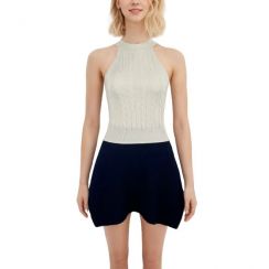 2 Pcs Womens Sexy Summer Knitted Halter Vest