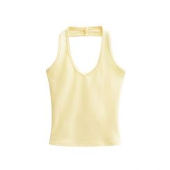 6 Pcs Women Summer New Fashion Sports Halter Tops