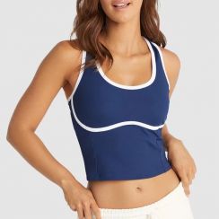 6 Pcs Womens Ribbed Yoga Crop Tank Tops