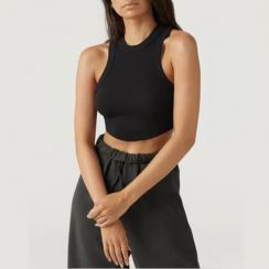 9 Pcs Women Summer Casual Basic Vest Crop Tank Tops